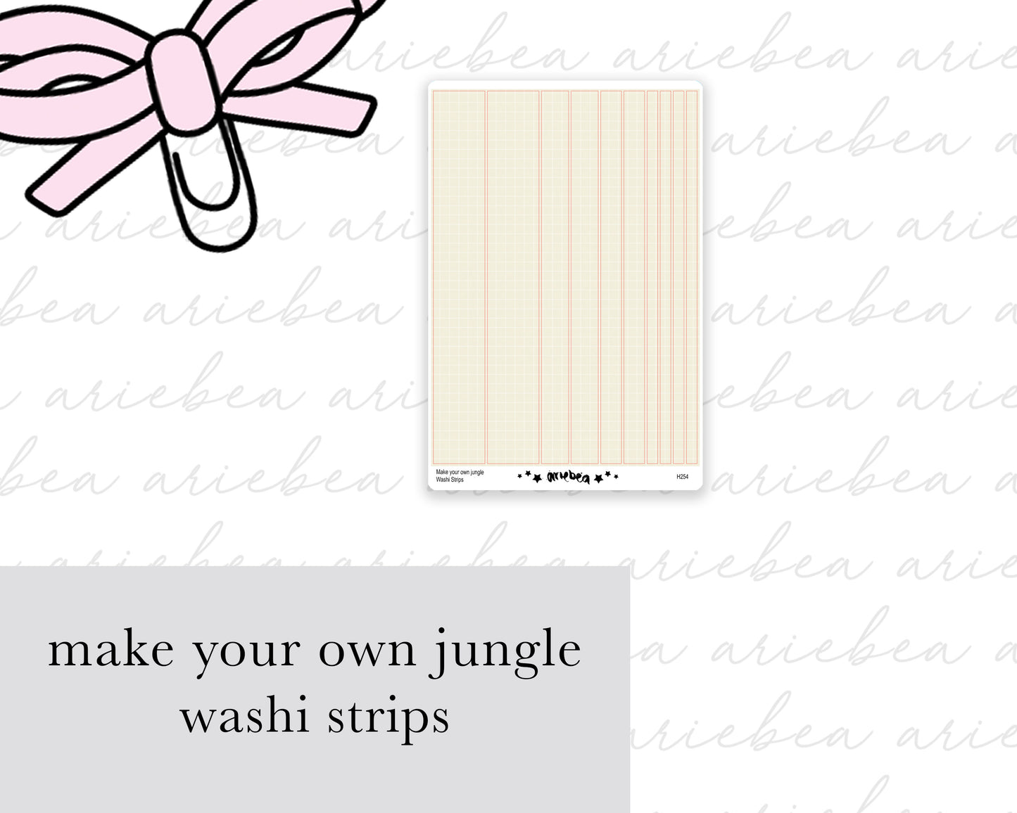 Make Your Own Jungle Washi Strips