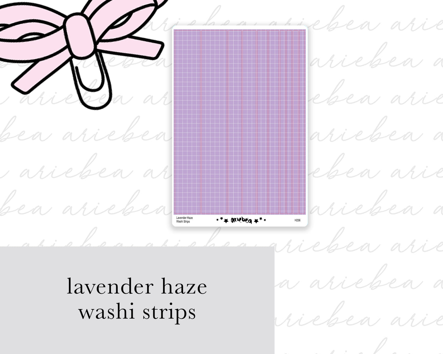 Lavender Haze Washi Strips