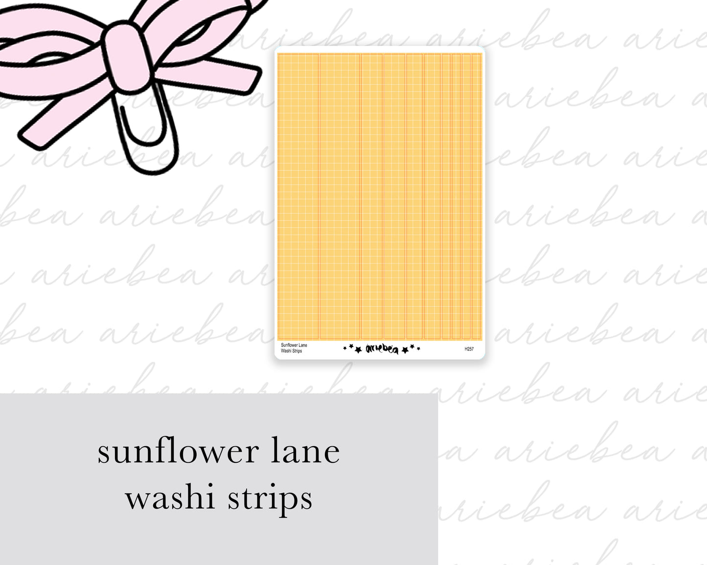 Sunflower Lane Washi Strips