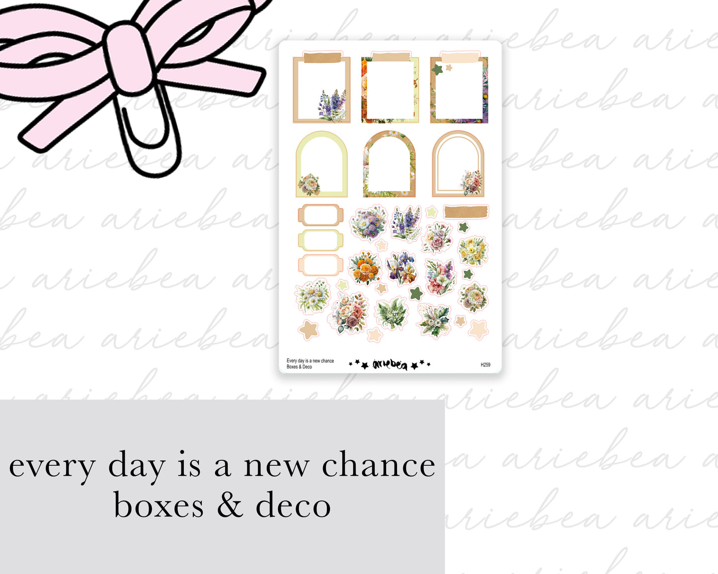 Every day is a new chance Boxes & Deco