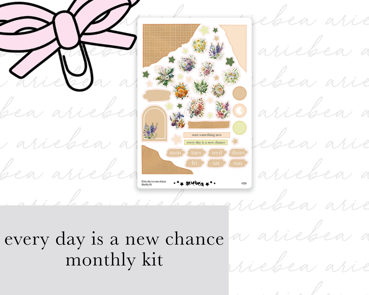 Every day is a new chance Monthly Kit