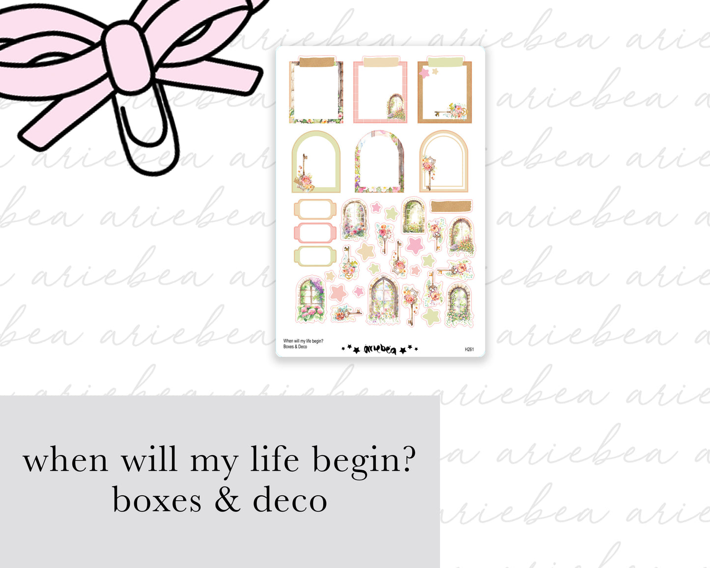 When Will My Life Begin? Boxes & Deco