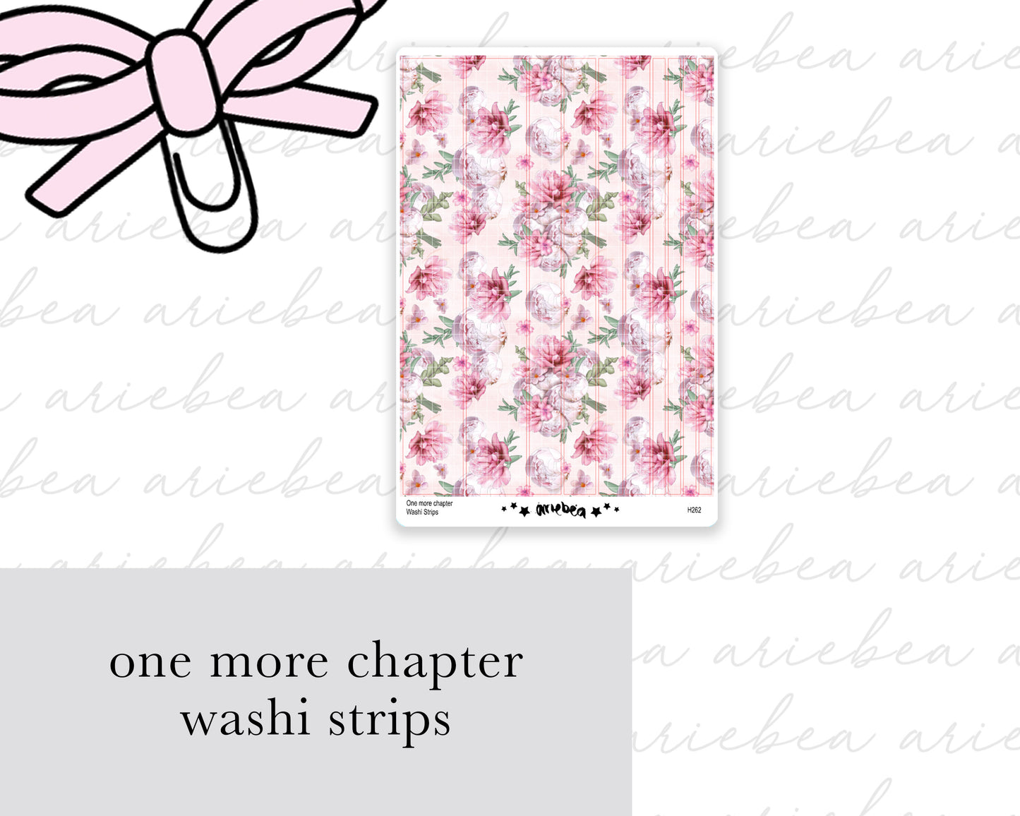 One More Chapter Washi Strips