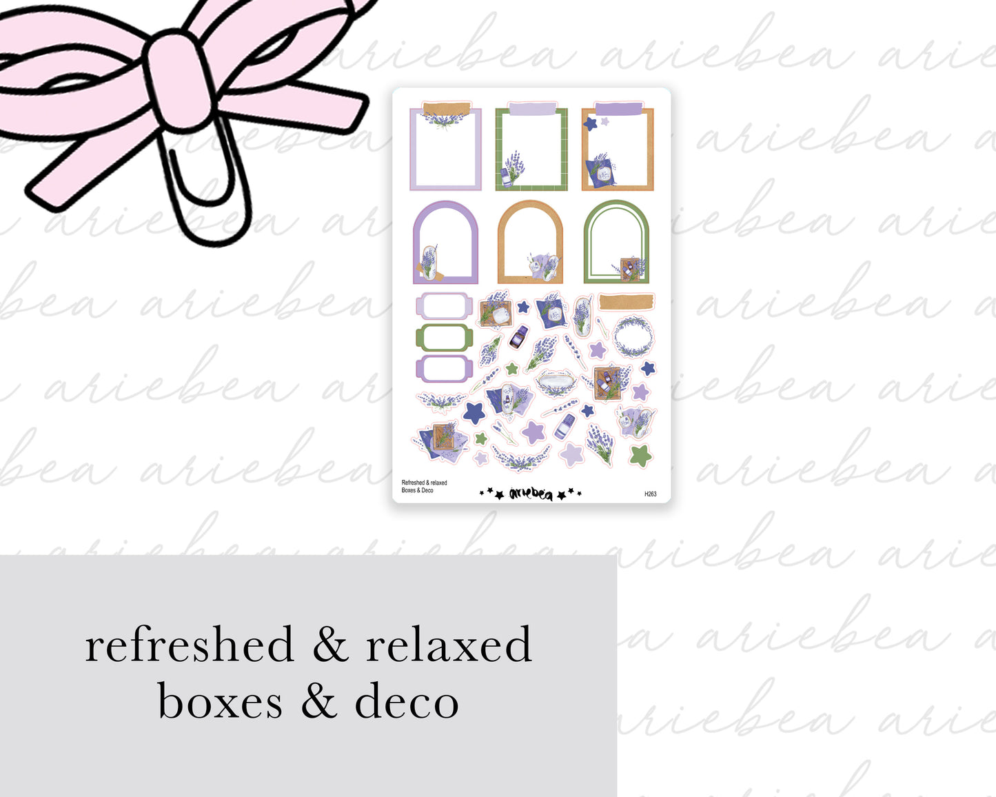 Refreshed & Relaxed Boxes & Deco