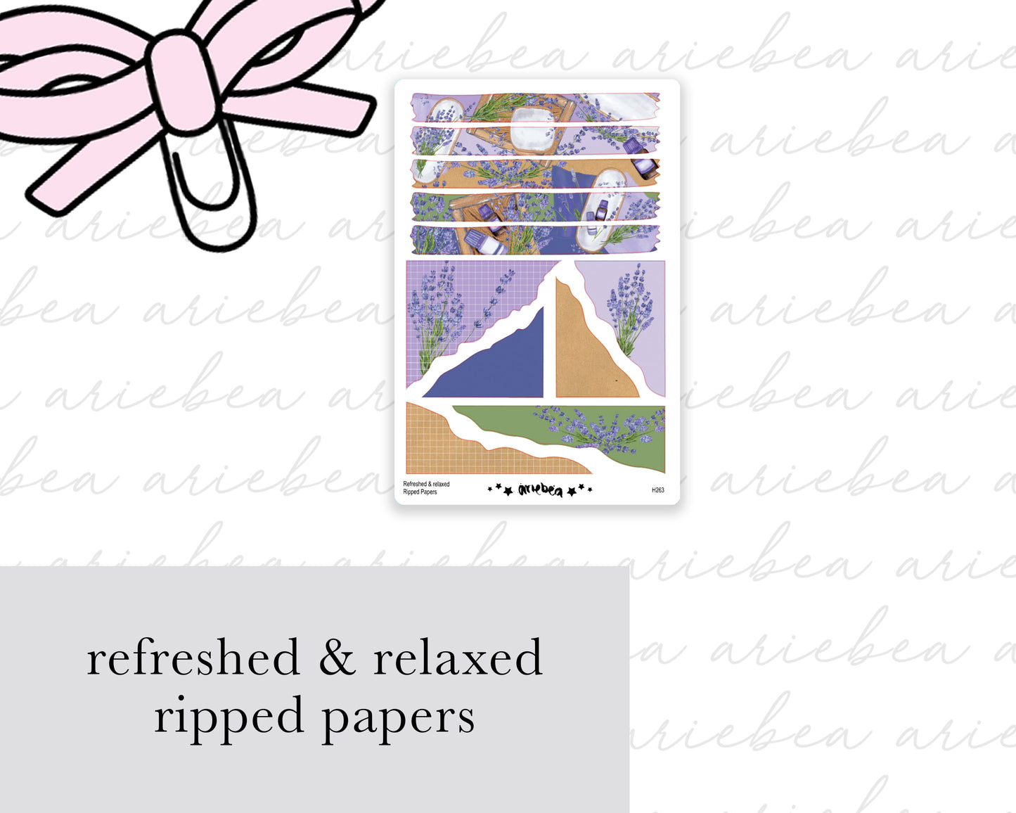 Refreshed & Relaxed Ripped Papers