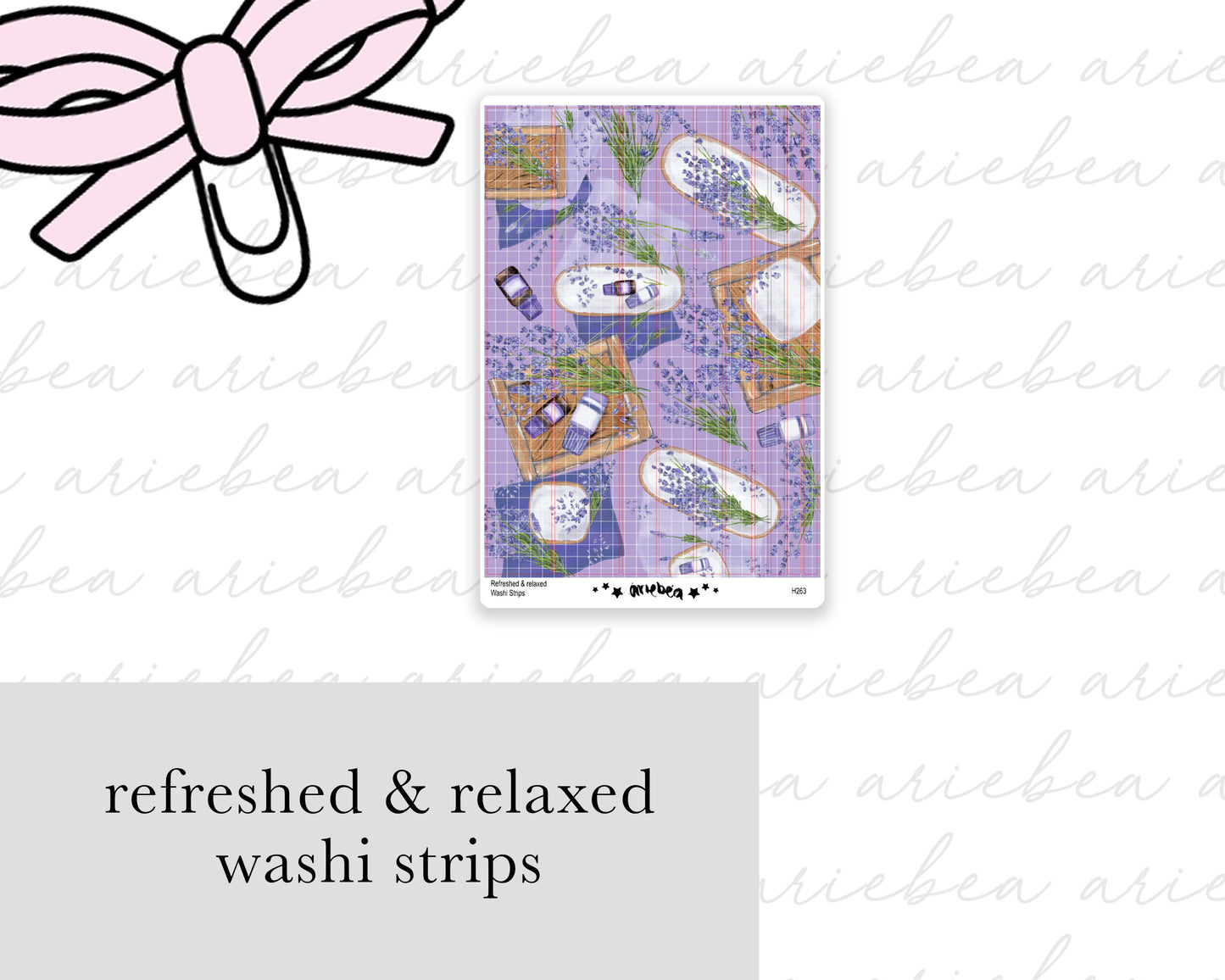 Refreshed & Relaxed Washi Strips
