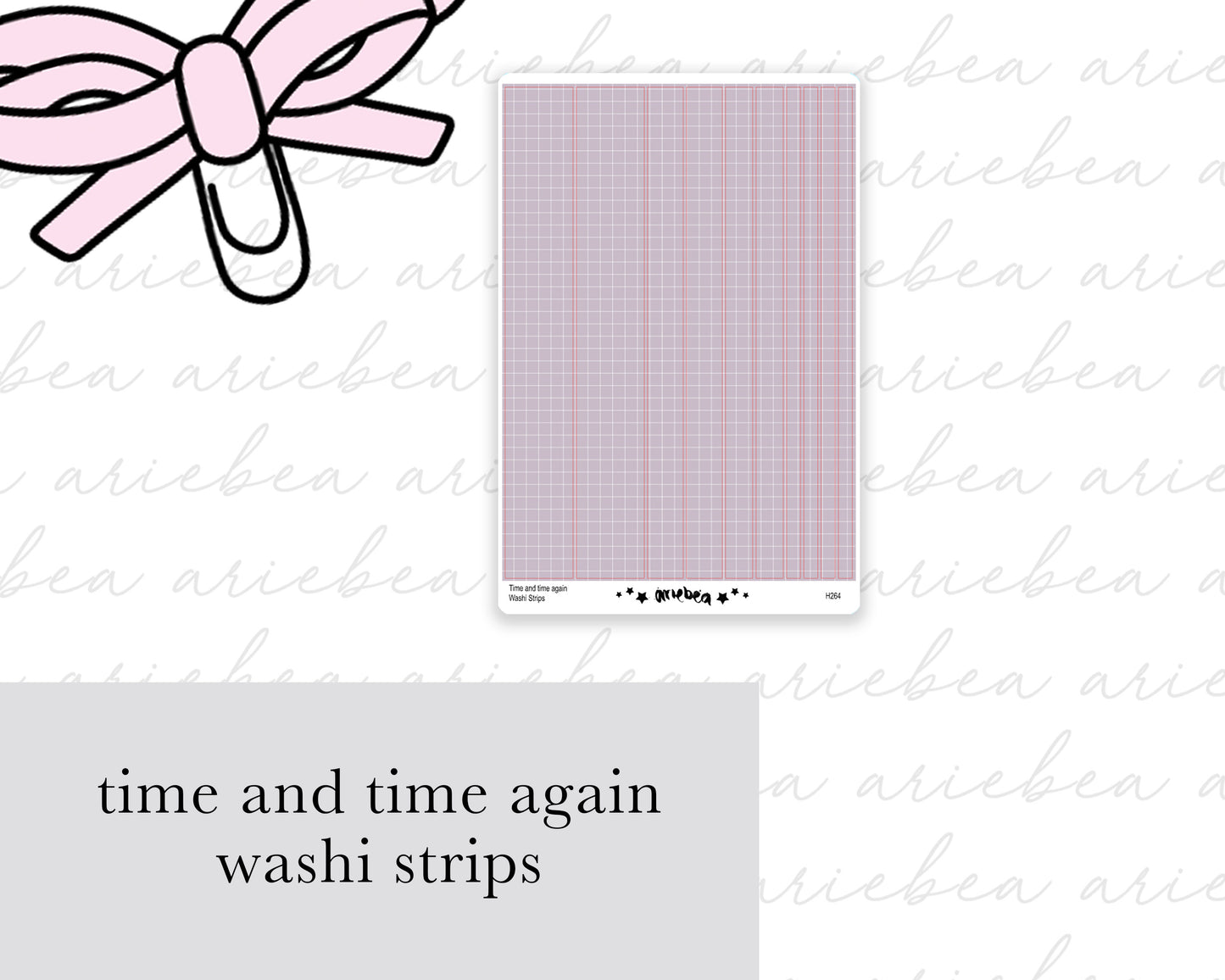 Time And Time Again Washi Strips