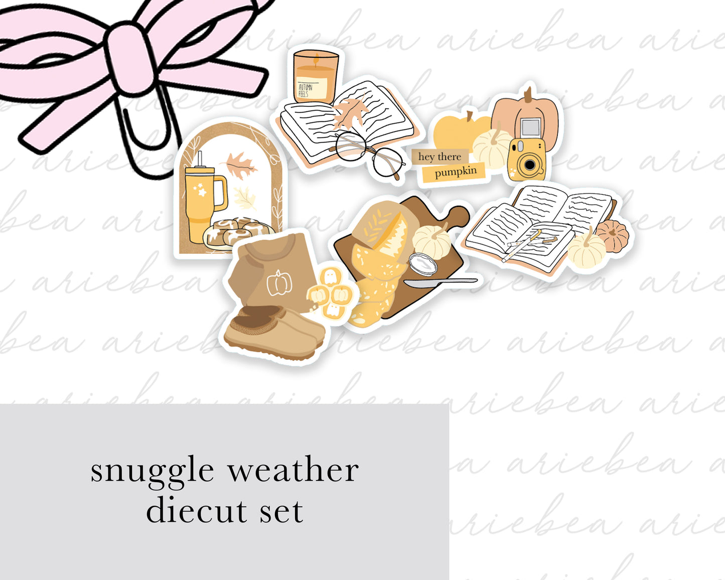 Snuggle Weather Collection Diecut set of 6