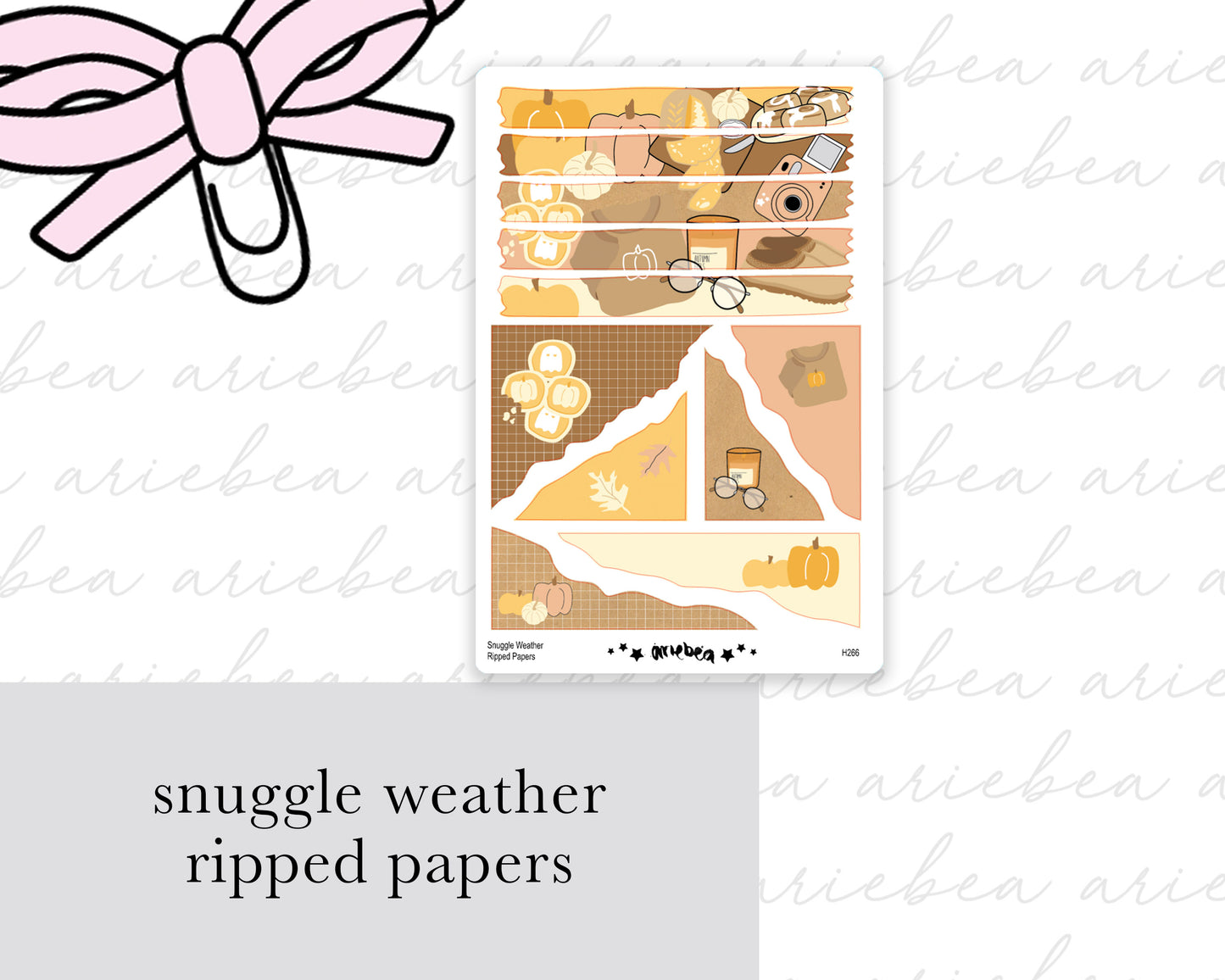 Snuggle Weather Collection Ripped Paper