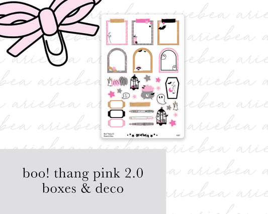 Boo! Thang 2.0 PINK Collection Boxes & Deco