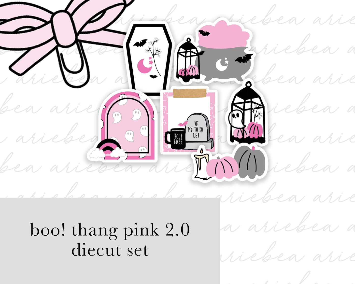 Boo! Thang 2.0 PINK Collection Diecut set of 6
