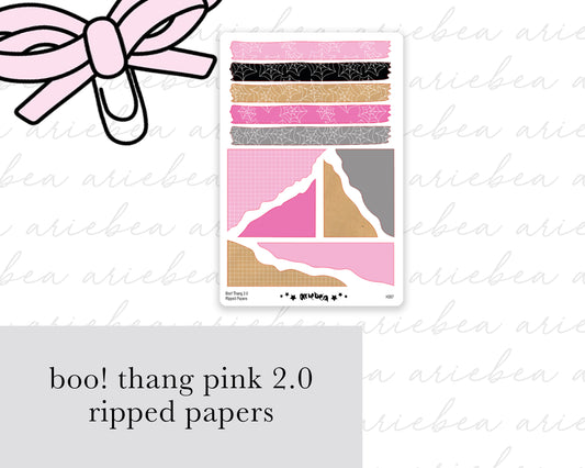 Boo! Thang 2.0 PINK Collection Ripped Paper