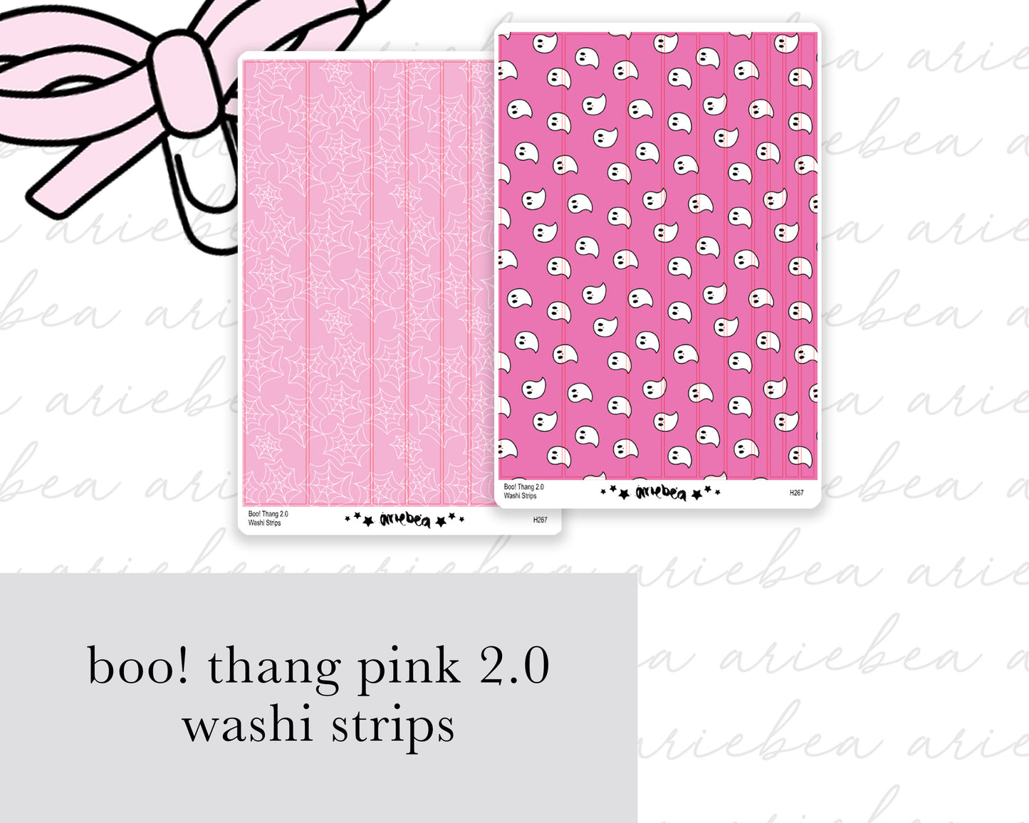 Boo! Thang 2.0 PINK Collection Washi Strips