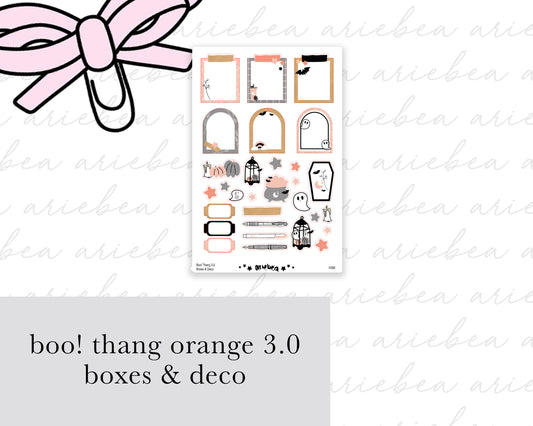 Boo! Thang 2.0 Orange Collection Boxes & Deco