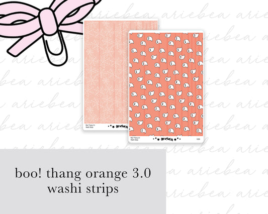 Boo! Thang 2.0 Orange Collection Washi Strips