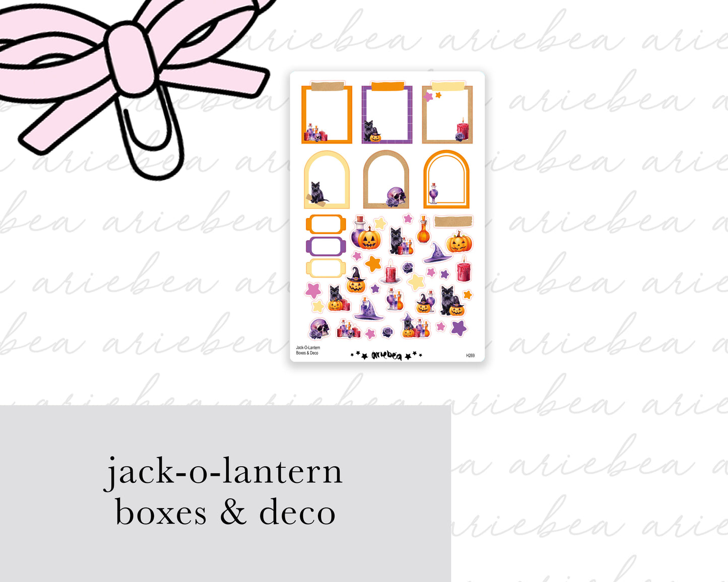 Jack-o-Lantern Boxes & Deco