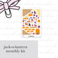 Jack-o-Lantern Full Mini Kit (4 pages)