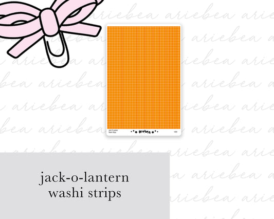 Jack-o-Lantern Washi Strips