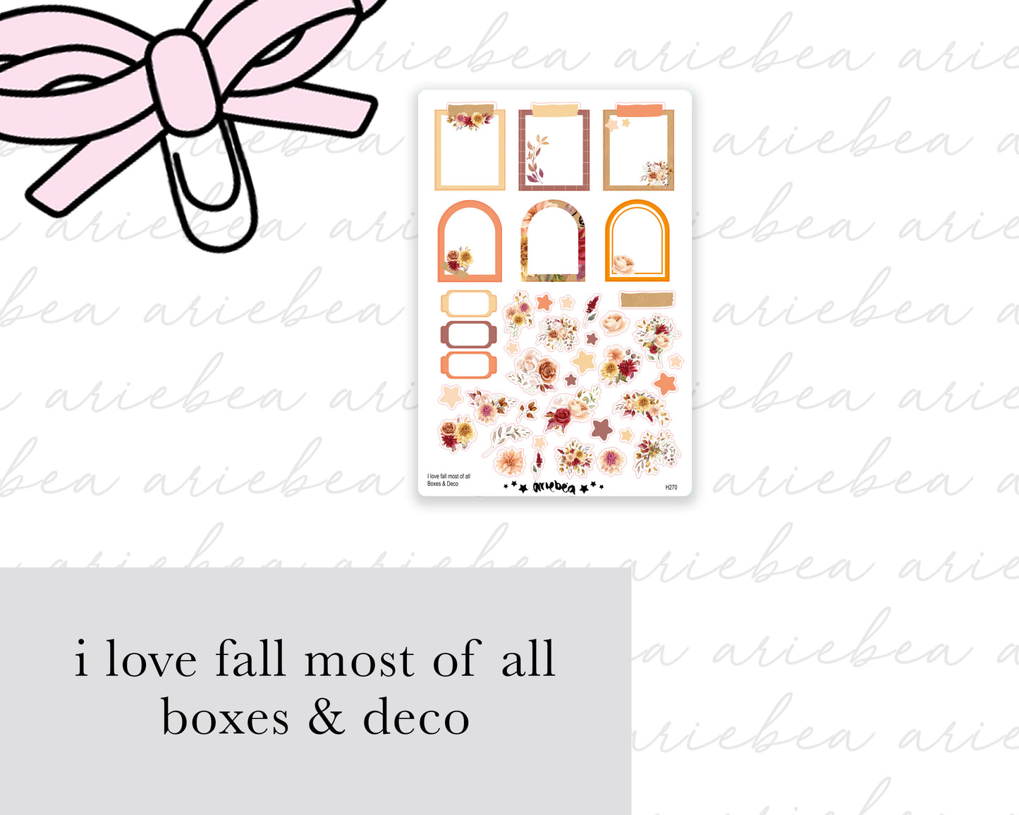 I Love Fall Most Of All Boxes & Deco