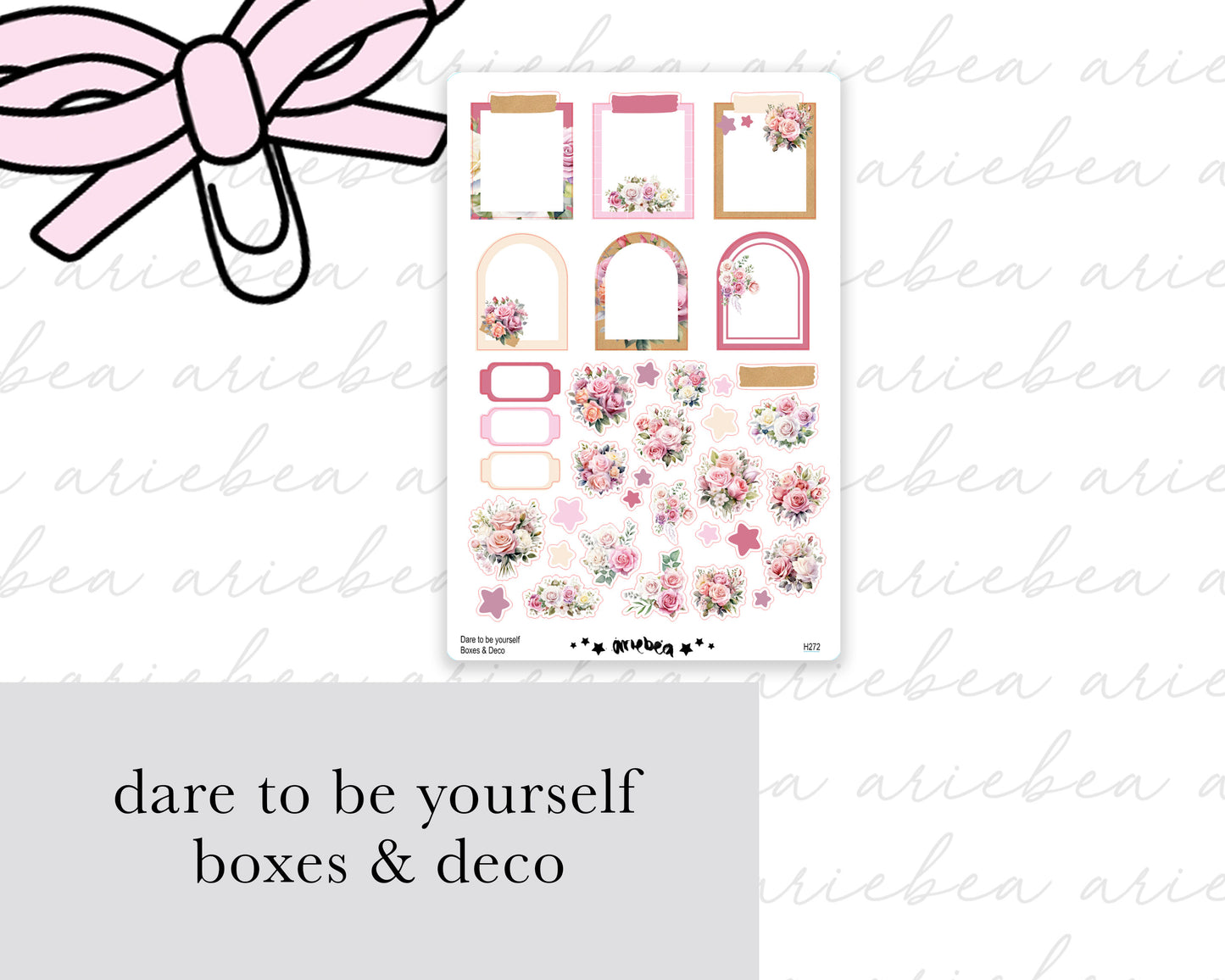 Dare To Be You Boxes & Deco