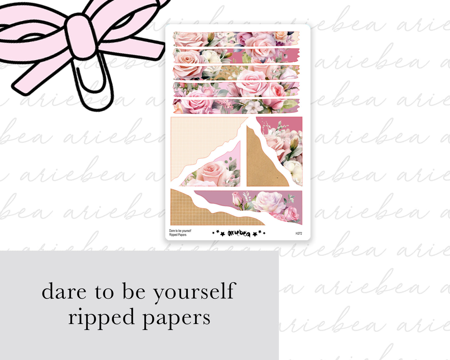 Dare To Be You Ripped Papers