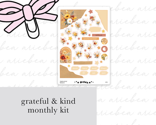 Grateful & Kind Monthly Kit