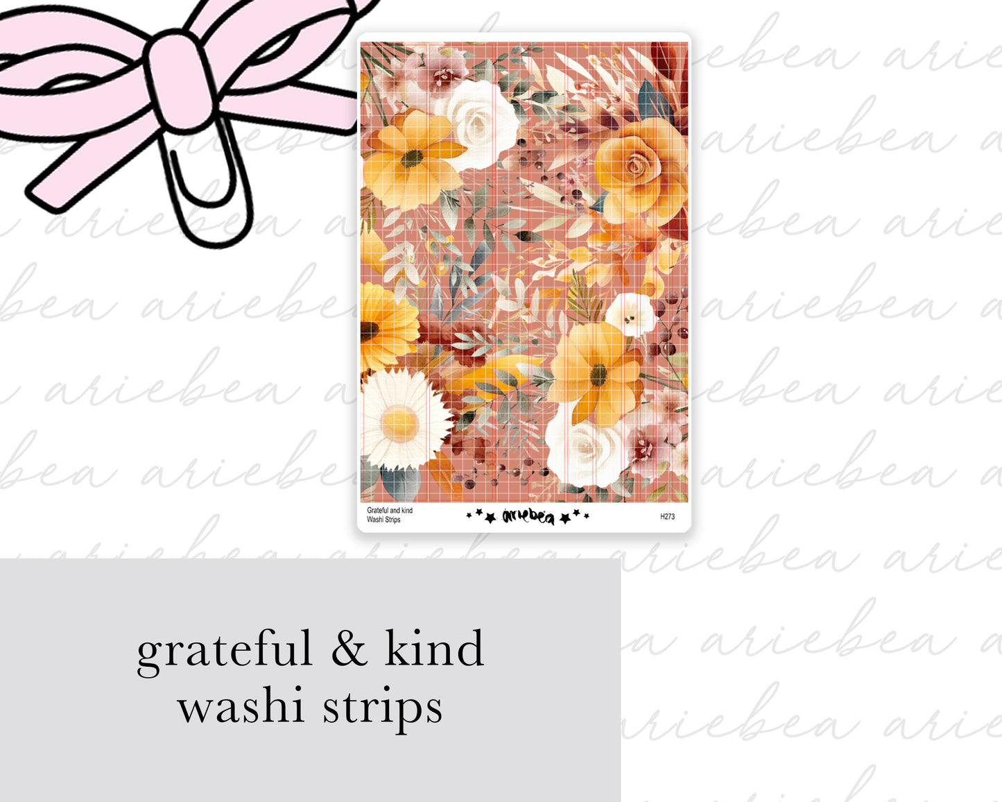 Grateful & Kind Washi Strips