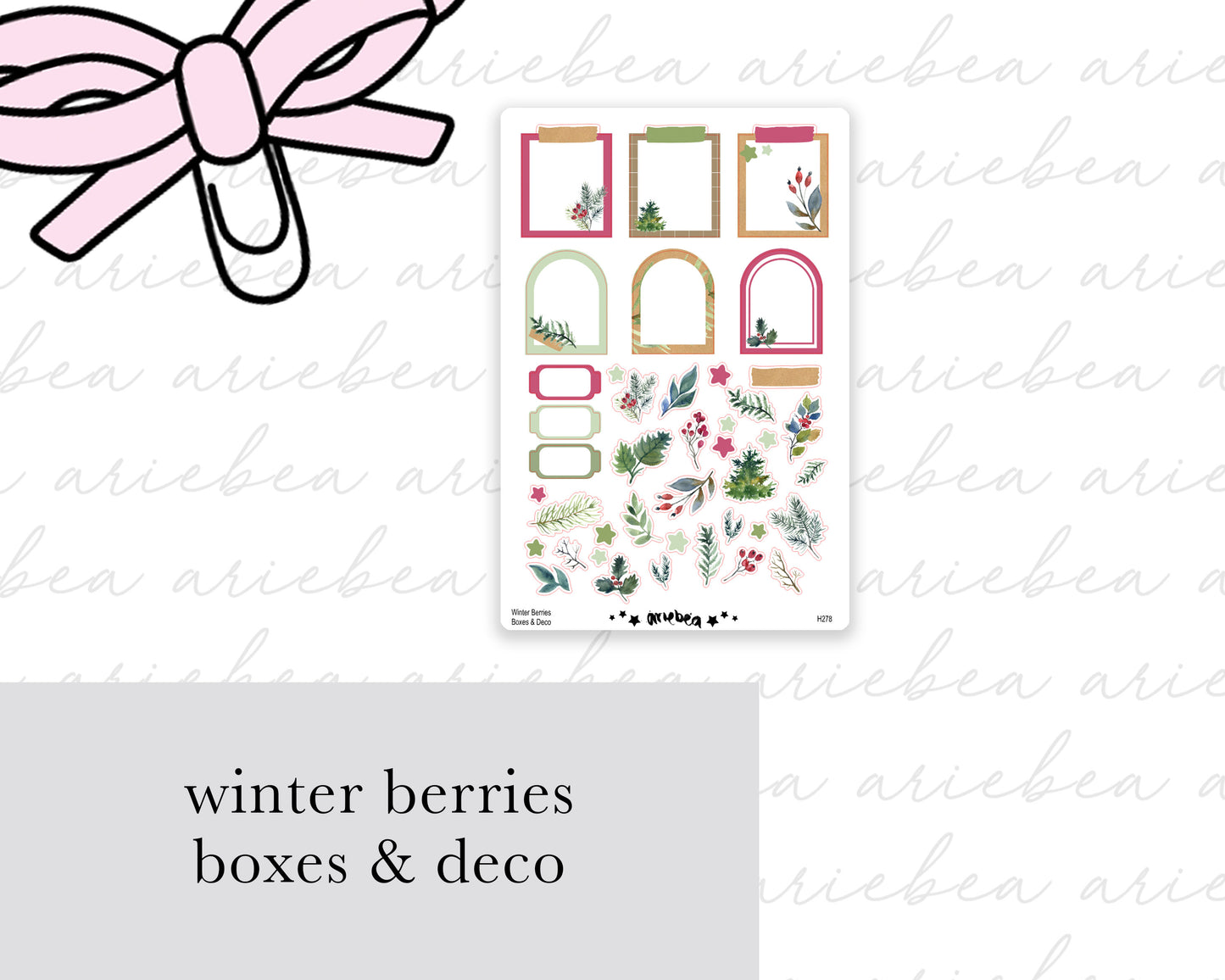 Winter's Berries Full Mini Kit (4 pages)
