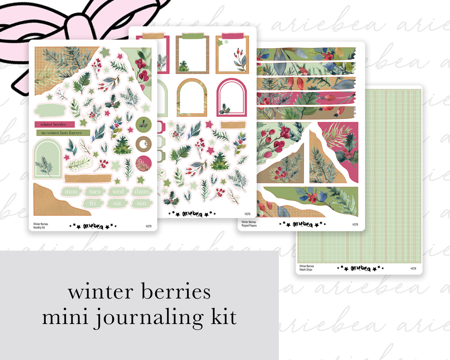 Winter's Berries Full Mini Kit (4 pages)