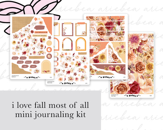 I Love Fall Most Of All Full Mini Kit (4 pages)