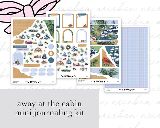 Away at the cabin Full Mini Kit (4 pages)