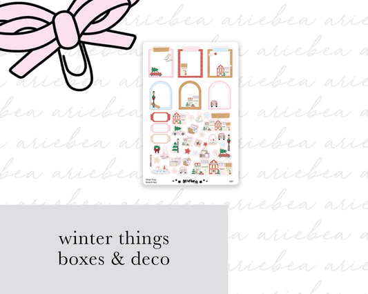 Winter Things Collection Boxes & Deco