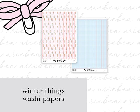 Winter Things Collection Washi Strips