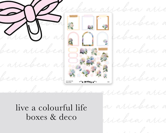 Live a colourful life Boxes & Deco