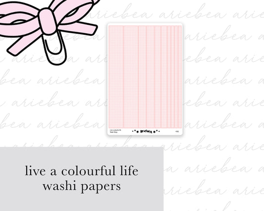 Live a colourful life Washi Strips