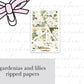 Gardenias and lilies Full Mini Kit (4 pages)