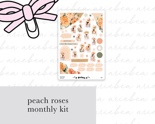 Peach Roses Monthly Kit