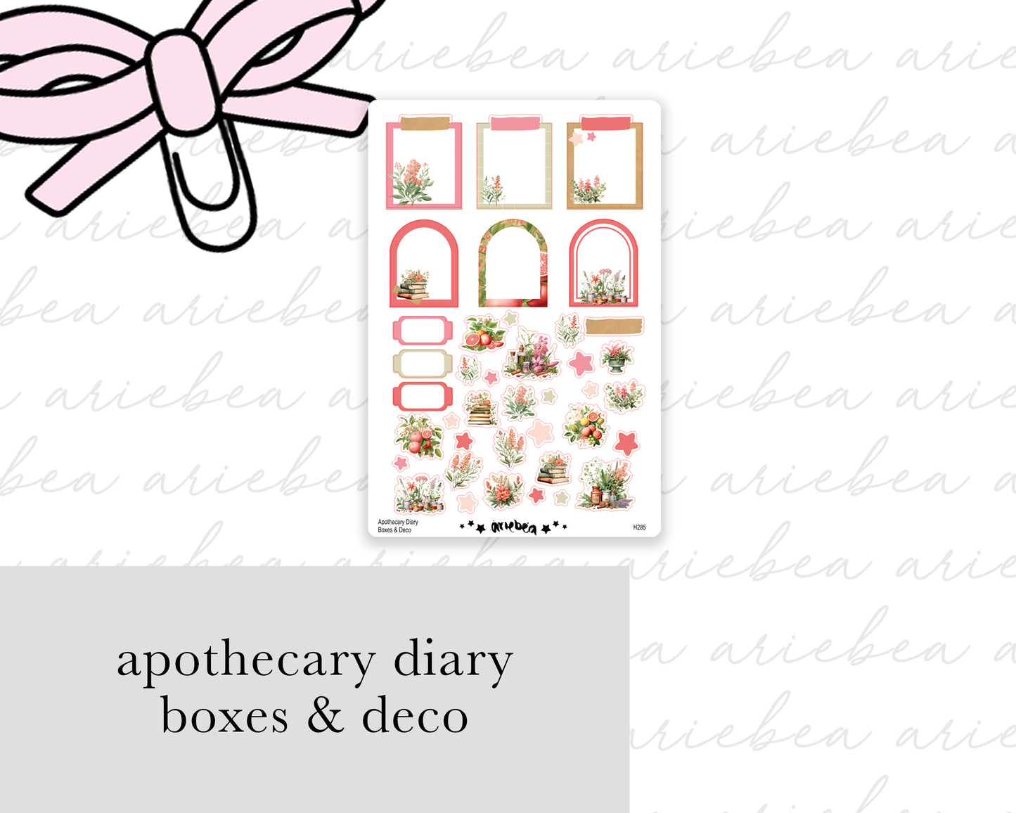 Apothecary Diary Full Mini Kit (4 pages)