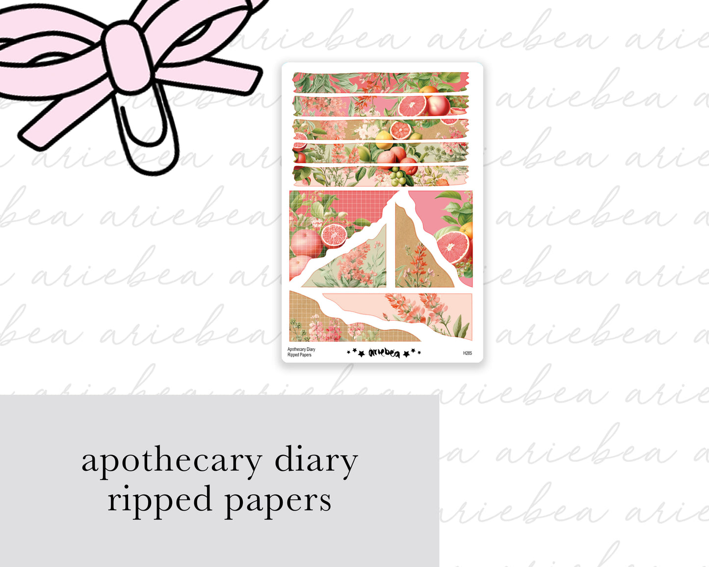 Apothecary Diary Full Mini Kit (4 pages)