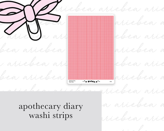 Apothecary Diary Washi Strips