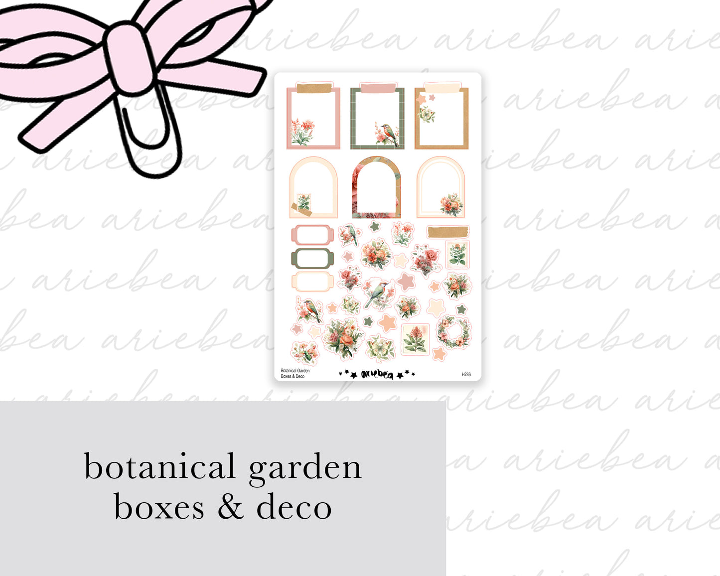 Botanical Garden Full Mini Kit (4 pages)