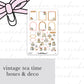 Vintage Tea Time Full Mini Kit (4 pages)