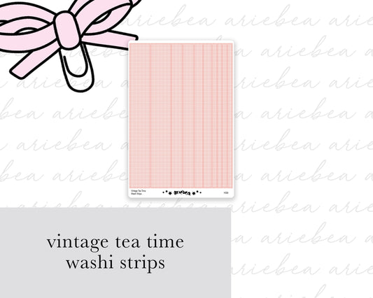 Vintage Tea Time Washi Strips