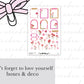 Don't forget to love yourself Full Mini Kit (4 pages)
