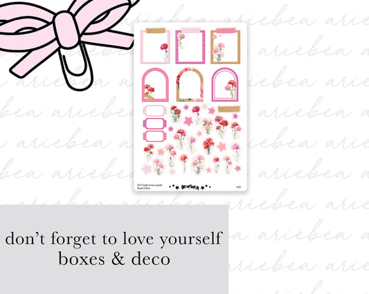 Don't forget to love yourself Boxes & Deco