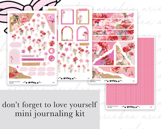Don't forget to love yourself Full Mini Kit (4 pages)