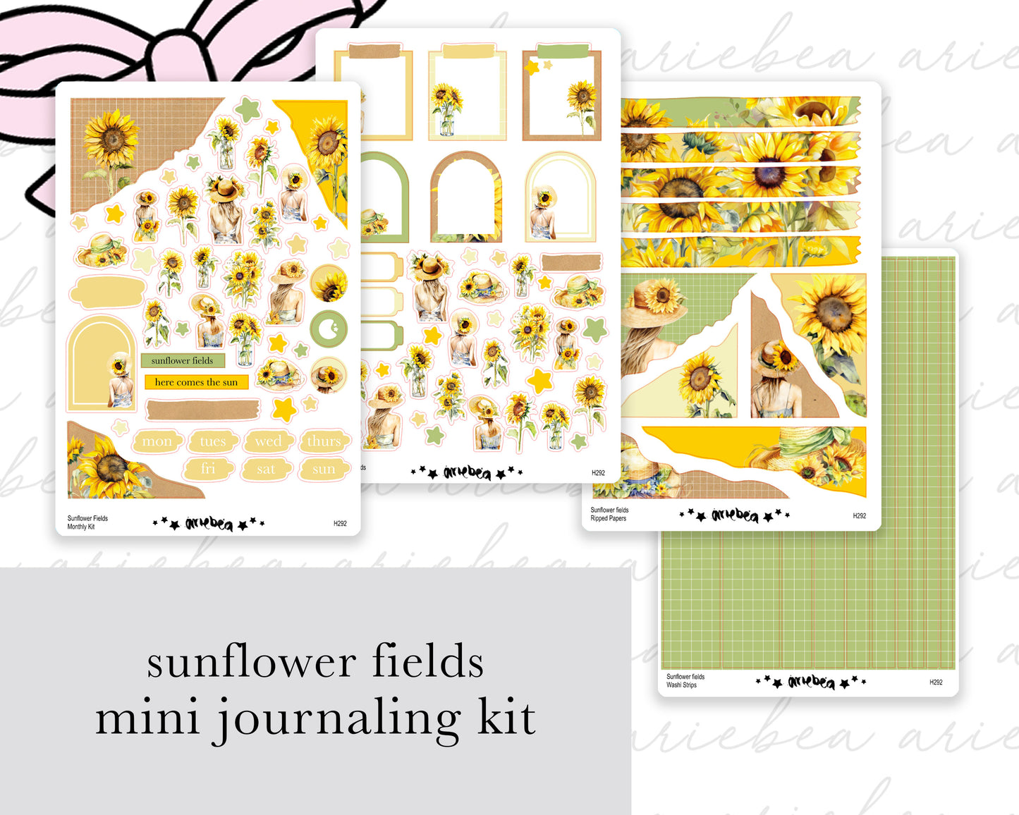 Sunflower Fields Full Mini Kit (4 pages)