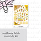 Sunflower Fields Full Mini Kit (4 pages)