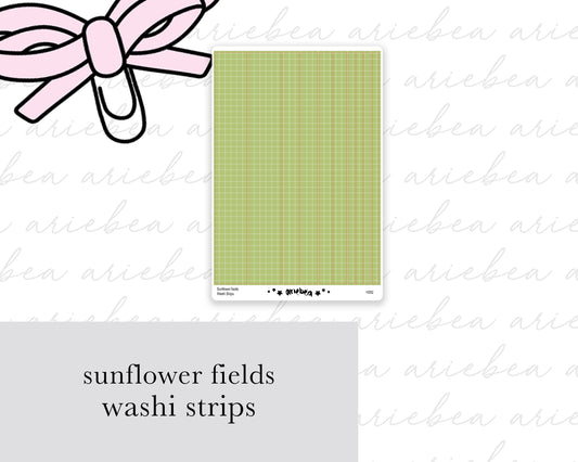 Sunflower Fields Washi Strips