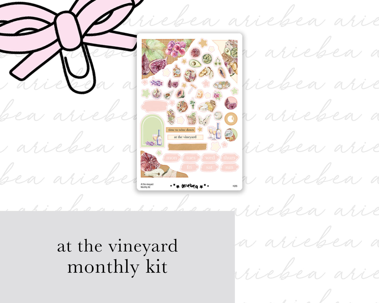 At the Vineyard Full Mini Kit (4 pages)